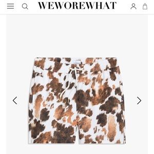 WEWOREWHAT BOYFRIEND COWHIDE SWIM BOTTOMS